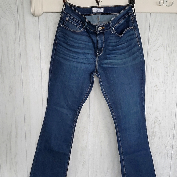 Denizen from Levi's Denim - Womens Denizen From Levi's Mid-Rise Bootcut sz 12M W31 L32 Dark Wash Jeans